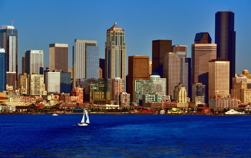 seattle from the ferry