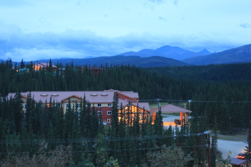 An evening view from our hotel in Denali, Ak.