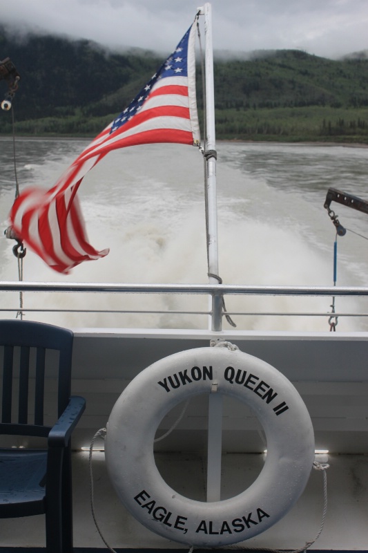 View from aft of the Yukon Queen
