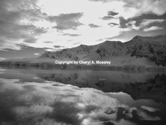 Angled Glacier Reflection BW - ID: 9151830 © Cheryl  A. Moseley