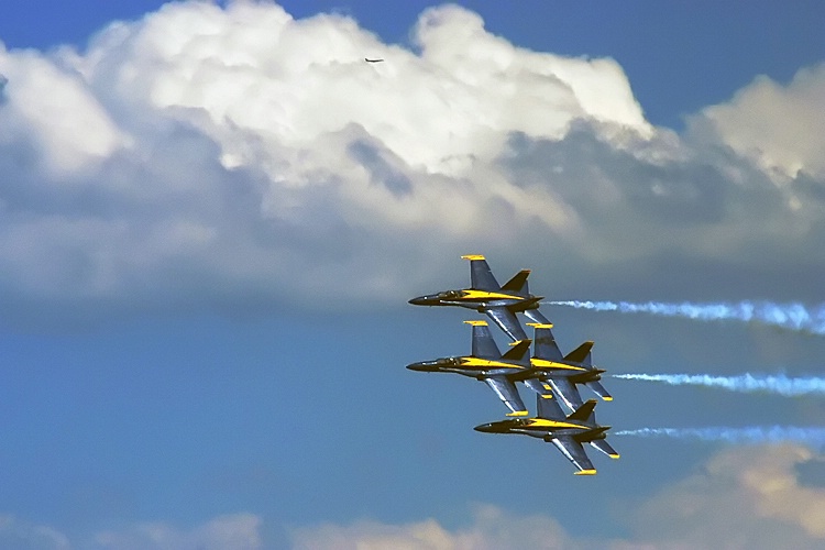 Blue Angels flyby