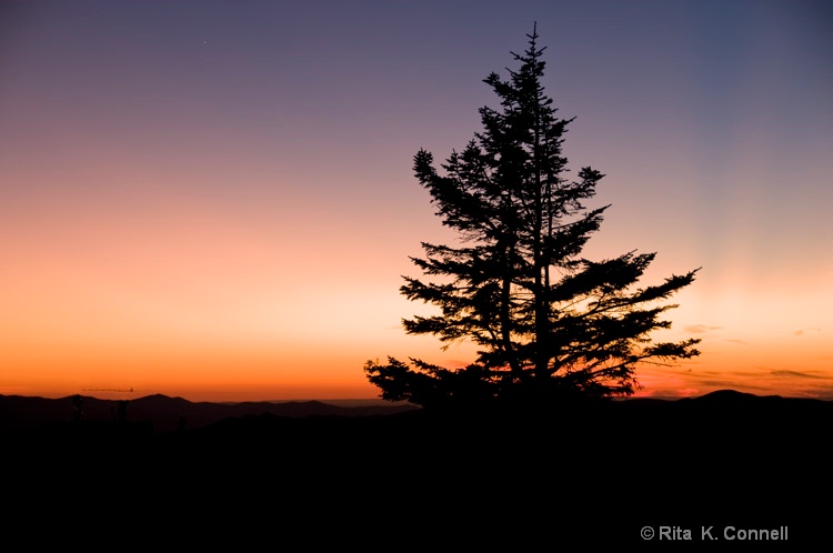 end of a sunset