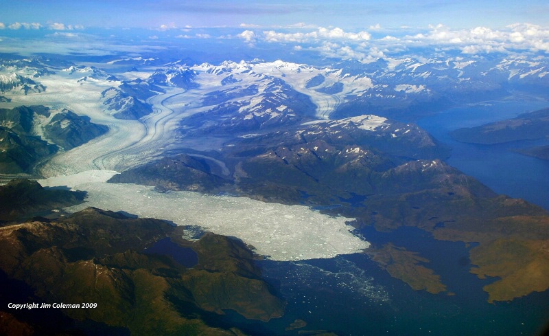 Glacier Aerial- Alaska. Better