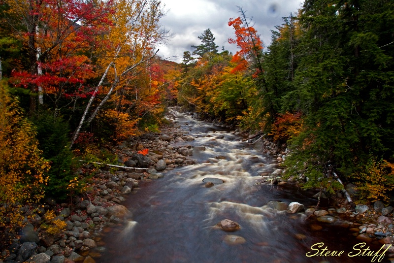 Look Closely….. See Autumn embracing this river 