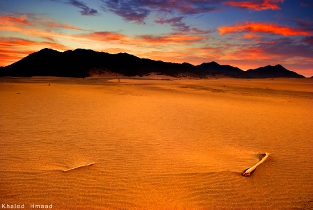 Sunrise from the desert