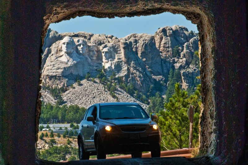 Tunnel View of Mt. Rushmore