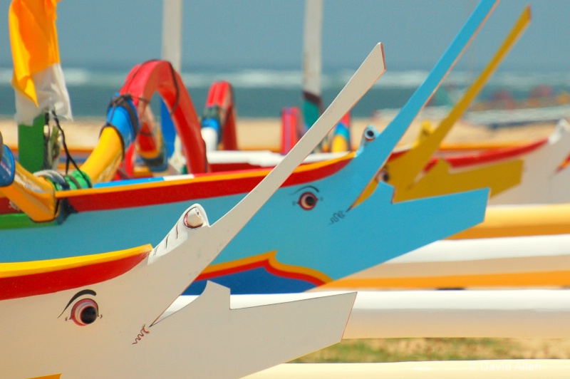 Bali boats at rest