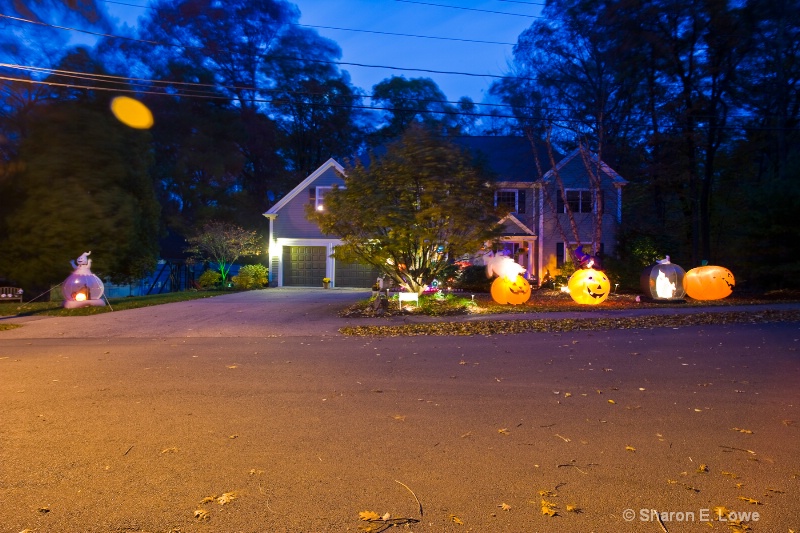 Halloween Decorations - Note the Orange UFO
