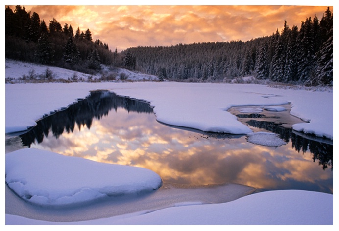 Winter Sunrise, Cypress Hills SK - ID: 9352816 © Jim D. Knelson