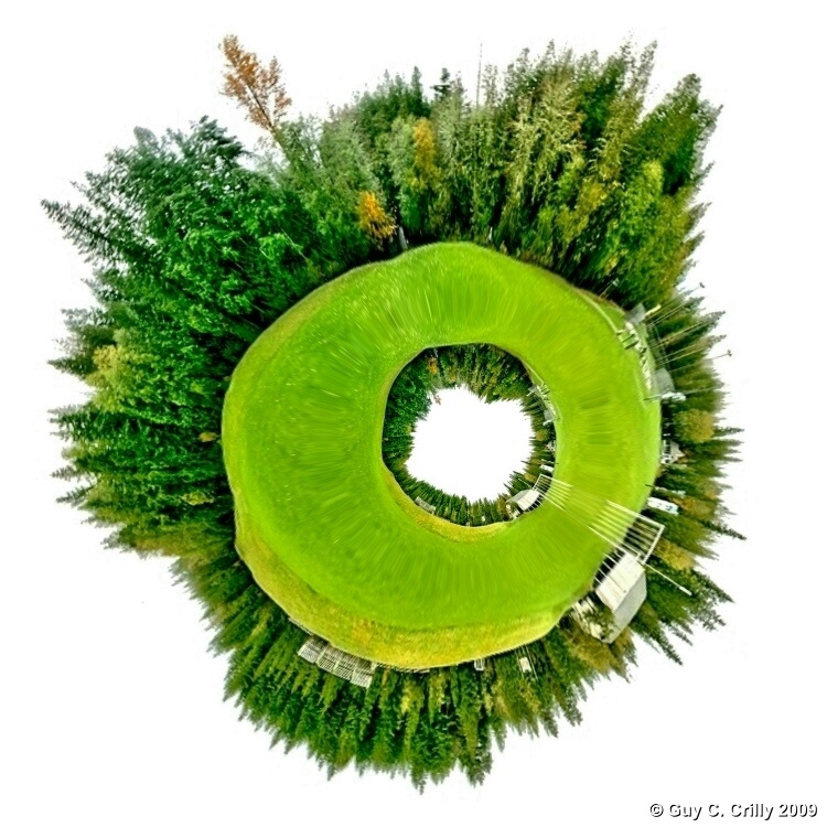 Green Doughnut Planet