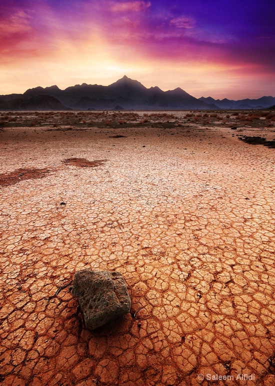 Sunset in the desert