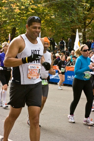 A runner (still smiling at the end)