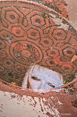 Puddle Expressions #6 (A beautiful woman)