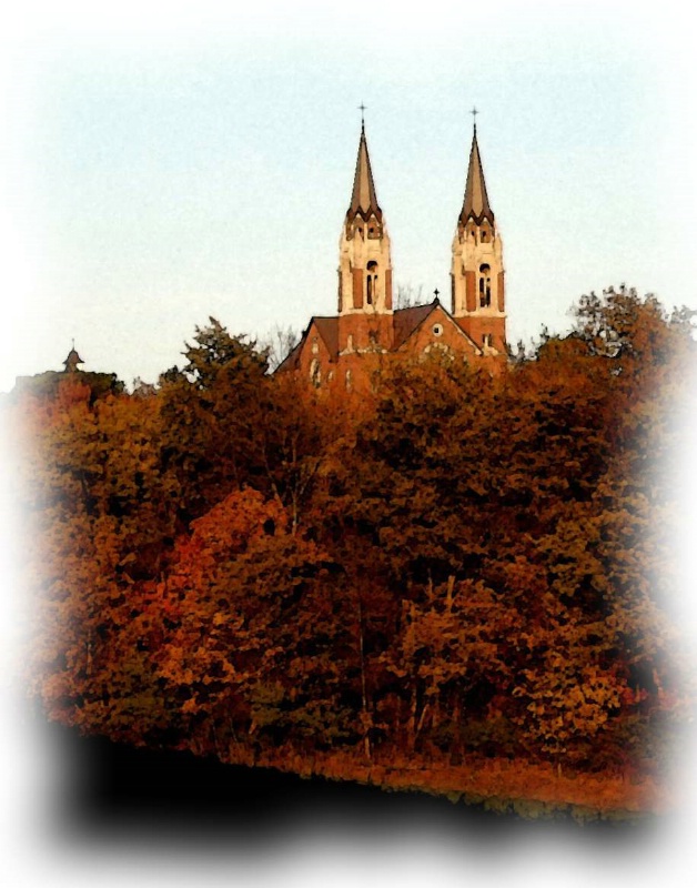 Fall at Holy Hill vertical - ID: 9374065 © John M. Hassler