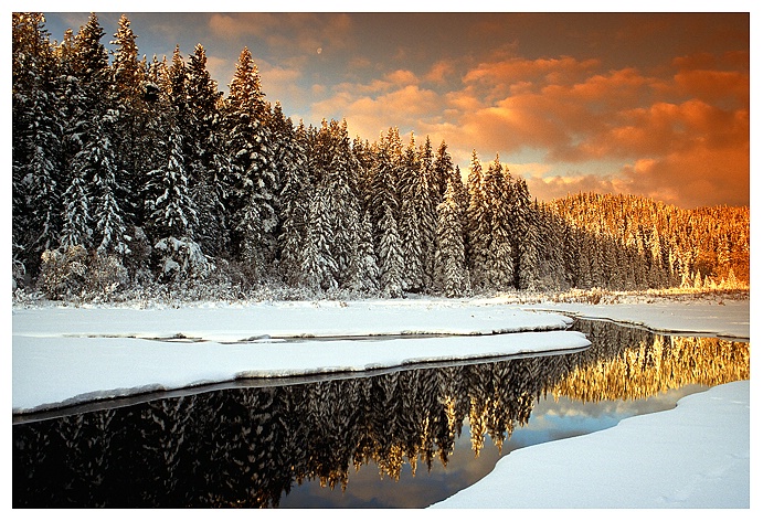 Highland Winter Sunrise, Cypress Hills SK - ID: 9413524 © Jim D. Knelson