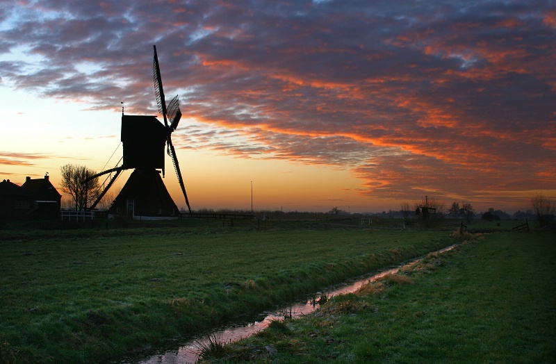 Windmill silhouet