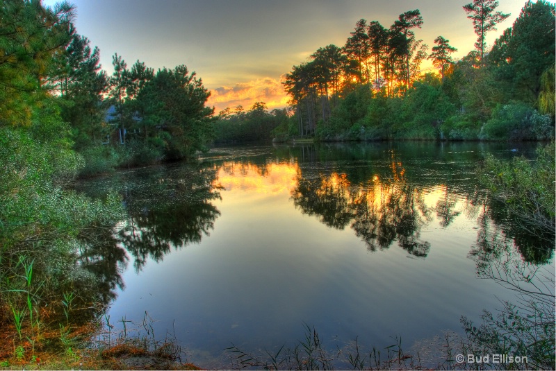 Sunset On The Pond