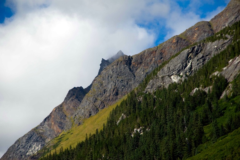 Telephoto Mt Peak Alaska