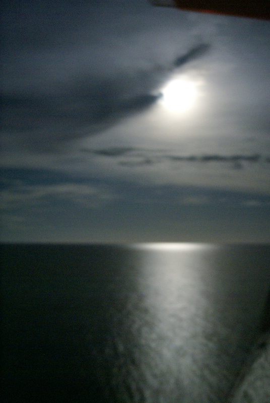 moon lit ocean