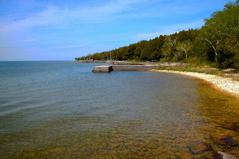 Shoreline at Sister Bay