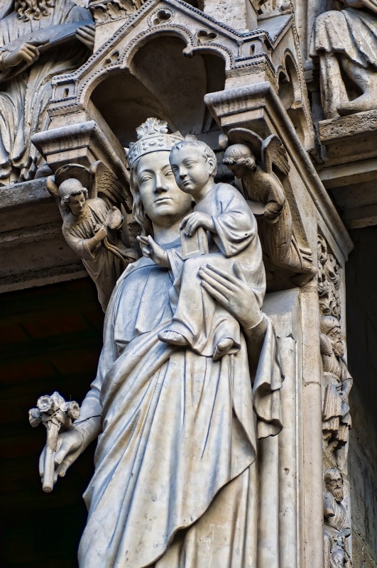 Statues at Notre Dame