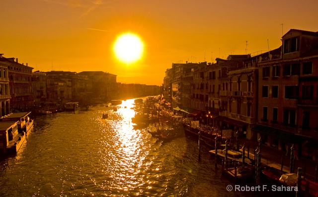 Grand Canal Sunset - ID: 9514144 © Robert F. Sahara