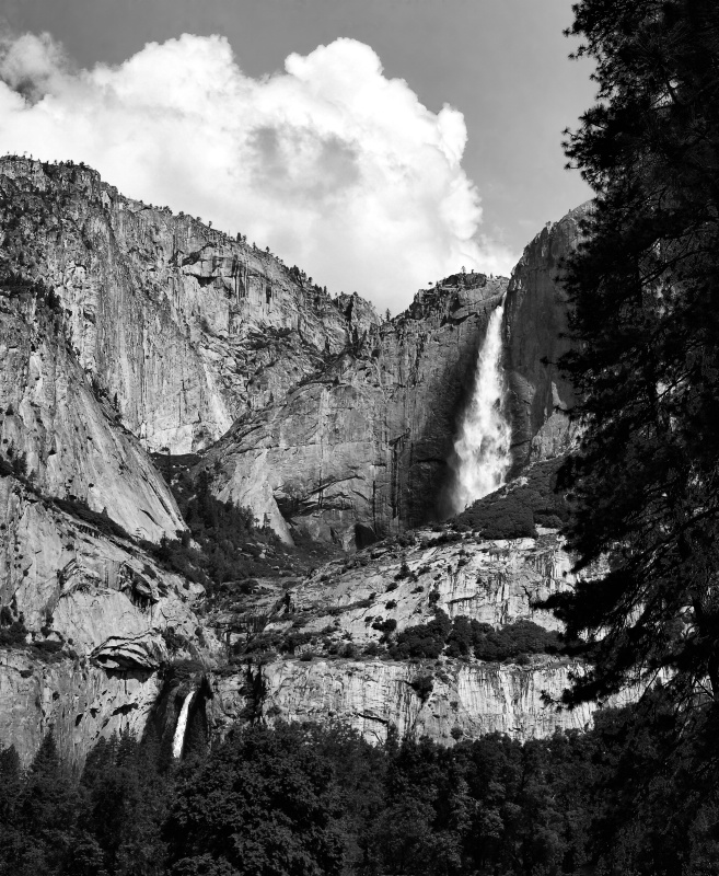 Clouds Over Yosemite Falls - ID: 9534865 © Clyde Smith
