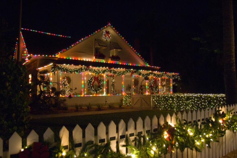 Palm Cottage at Christmas