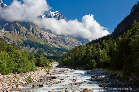 a mountain scene