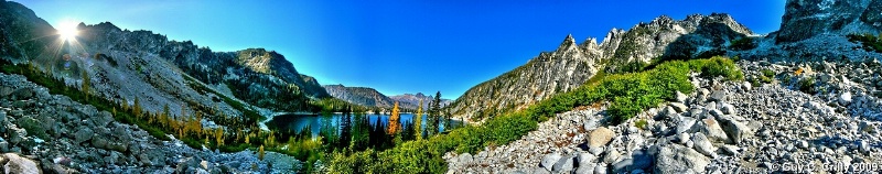 Colchuck Lake Panorama from Aasgard Pass