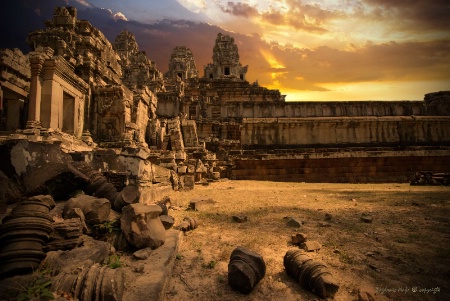 Sunset at Angkor Wat