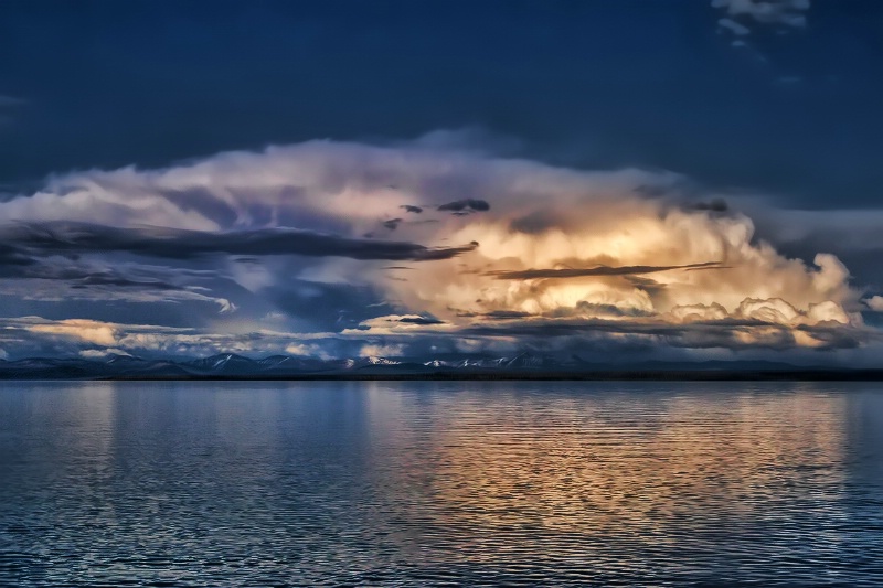 Clouds Over Yellowstone Lake