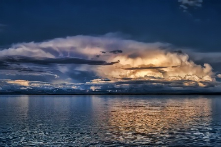 Clouds Over Yellowstone Lake