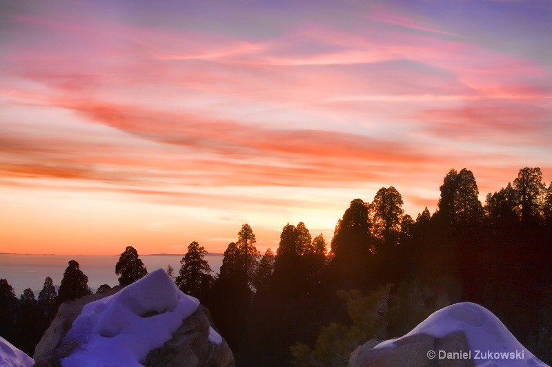Sunset, Redwood Mountain