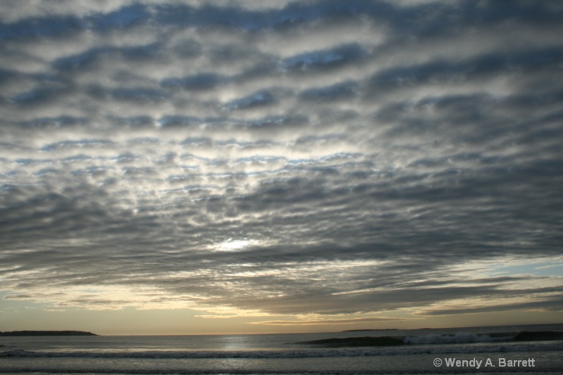 Cloud formation on Old Orchard Beach - ID: 9617507 © Wendy A. Barrett
