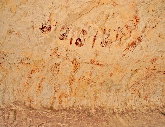 Ancient pictographs Pecos River Style - ID: 9619388 © Emile Abbott