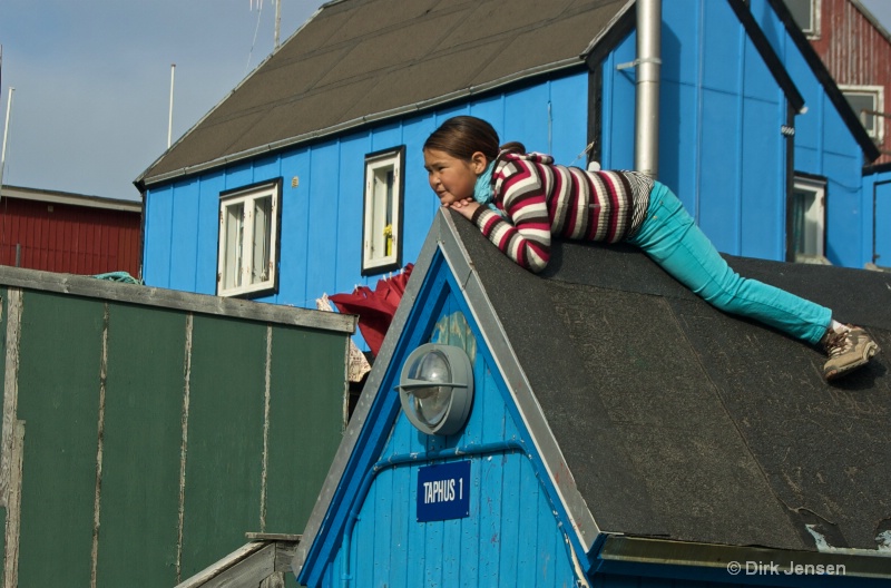 Greenlandic Girl, Kangaatsiaq, Greenland