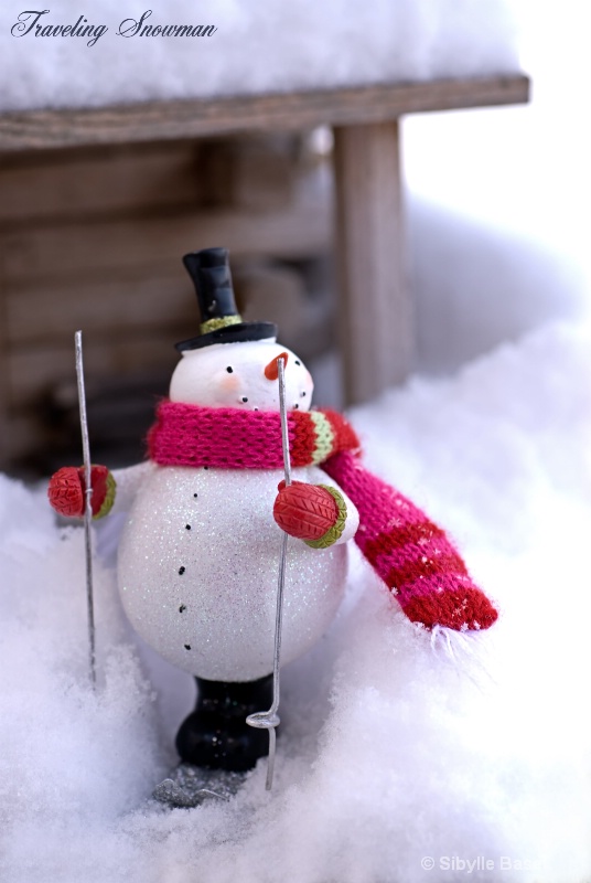 Traveling with Mr. Snowman - ID: 9635416 © Sibylle Basel