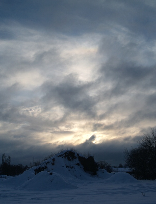 Dramatic winter sky
