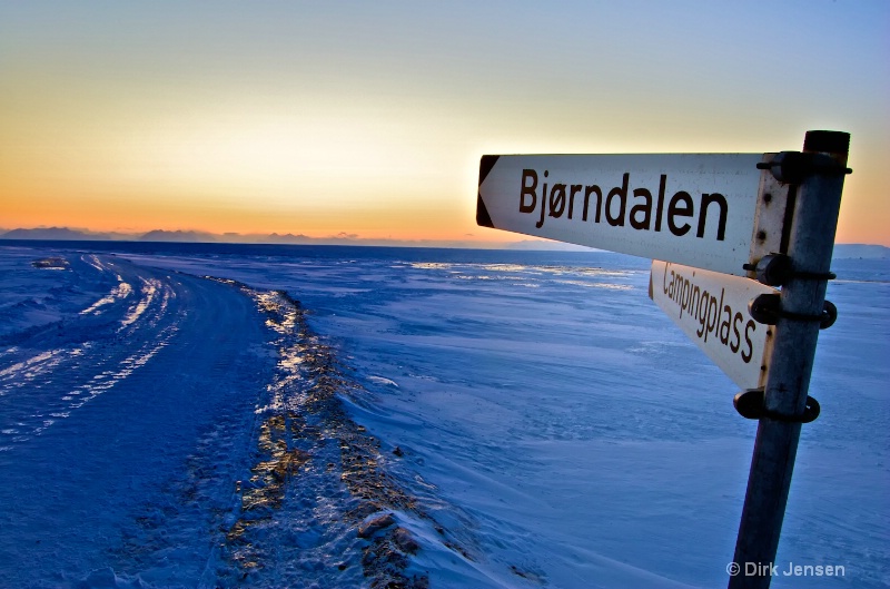 Road to Bear Valley, Svalbard, Norway