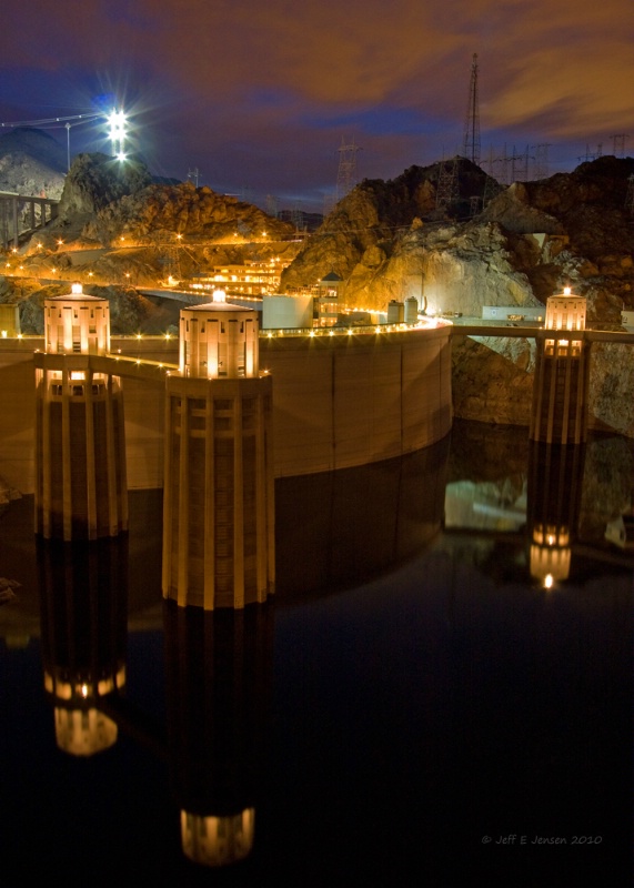 Hoover Dam After Dark