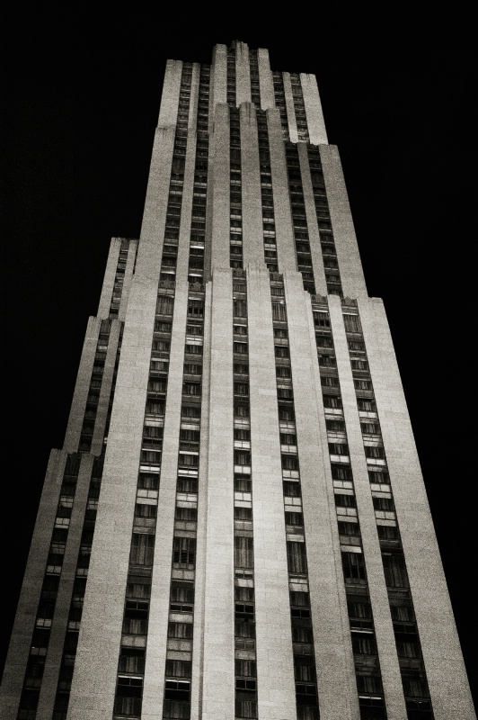 Rockefeller Center at night