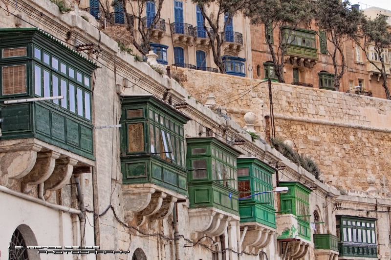 Balconies in Valletta