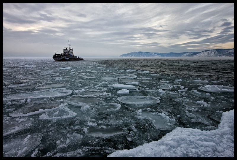 Baikal in winter