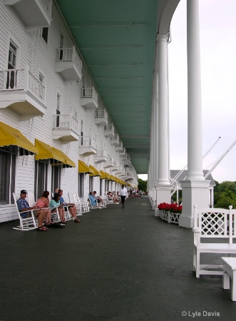 The Grand Hotel Front Porch on Mackinac Island