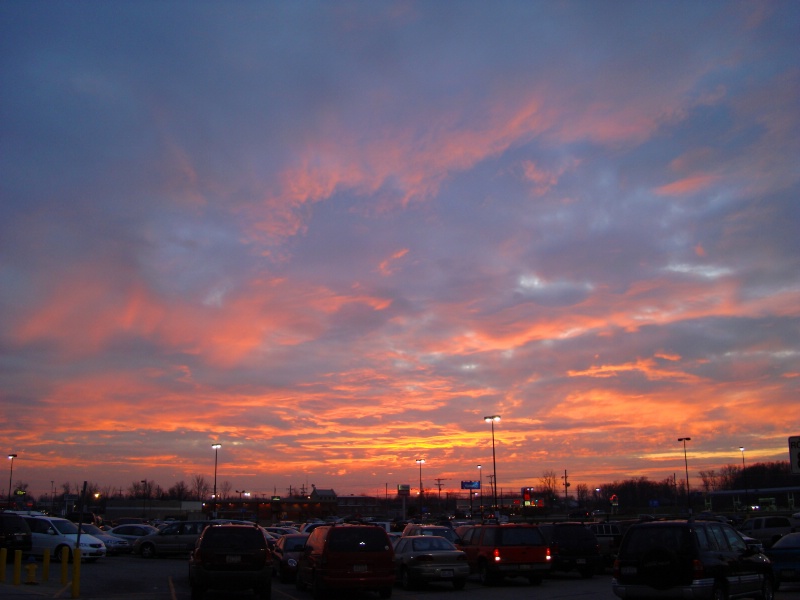 Walmart Parking Lot Sunset - ID: 9722431 © Theresa Marie Jones