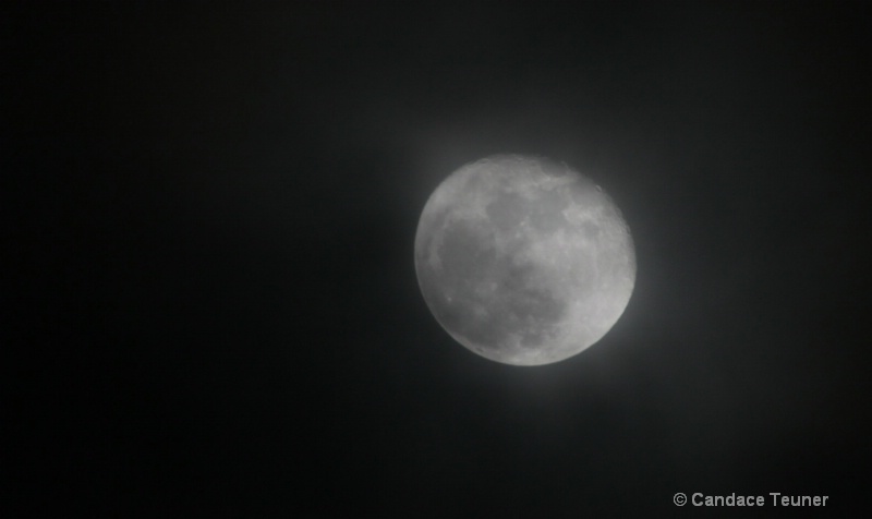 eerie partial moon