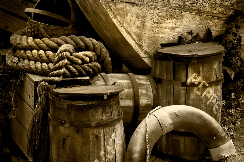 Wood, Barrels and Rope at Busch