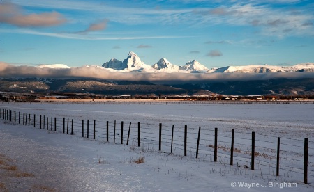 Tetons Shrouded in Clouds