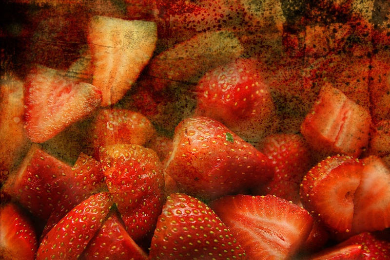 Textured Strawberries